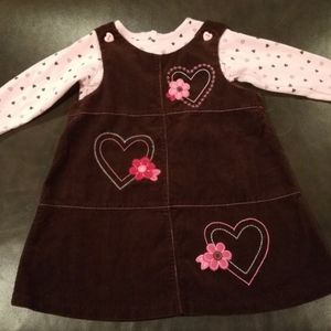 Girls Toddler 2-Piece Courderoy Dress - 2T